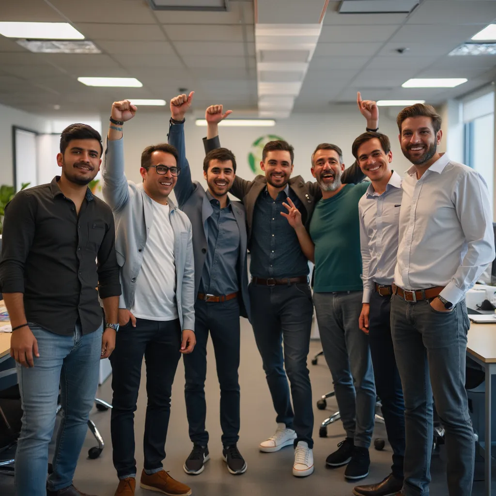 Equipo de FinanzasAR celebrando un logro